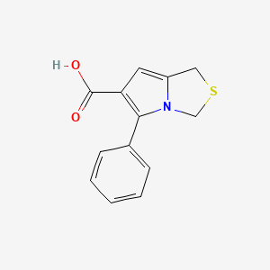 molecular formula C13H11NO2S B14199149 5-Phenyl-1H,3H-pyrrolo[1,2-c][1,3]thiazole-6-carboxylic acid CAS No. 832735-90-7