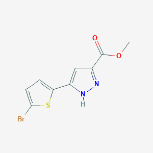 B1419918 methyl 3-(5-bromo-2-thienyl)-1H-pyrazole-5-carboxylate CAS No. 1311185-18-8