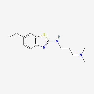 molecular formula C14H21N3S B1419922 N'-(6-乙基-1,3-苯并噻唑-2-基)-N,N-二甲基丙烷-1,3-二胺 CAS No. 1177314-34-9