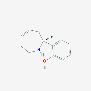 molecular formula C13H17NO B14199240 2-[(2S)-2-Methyl-2,3,6,7-tetrahydro-1H-azepin-2-yl]phenol CAS No. 922191-58-0