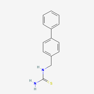 molecular formula C14H14N2S B14199265 (4-Phenylphenyl)methylthiourea CAS No. 832099-21-5