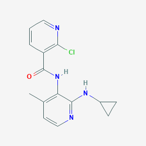 B141993 2-Chloro-N-[2-(cyclopropylamino)-4-methyl-3-pyridinyl]-3-pyridinecarboxamide CAS No. 284686-19-7