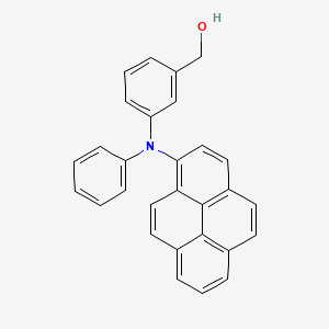 molecular formula C29H21NO B14199315 {3-[Phenyl(pyren-1-YL)amino]phenyl}methanol CAS No. 840531-08-0