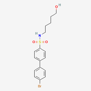 [1,1'-Biphenyl]-4-sulfonamide, 4'-bromo-N-(5-hydroxypentyl)-