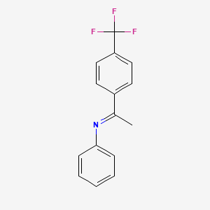 Benzenamine, N-[1-[4-(trifluoromethyl)phenyl]ethylidene]-