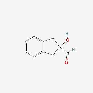 molecular formula C10H10O2 B14199356 2-Hydroxy-2,3-dihydro-1H-indene-2-carbaldehyde CAS No. 850873-85-7