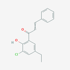 1-(3-Chloro-5-ethyl-2-hydroxyphenyl)-3-phenylprop-2-en-1-one