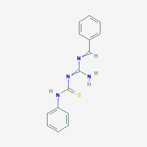 molecular formula C15H14N4S B14199380 N-[Amino(benzylideneamino)methylidene]-N'-phenylthiourea CAS No. 864629-11-8