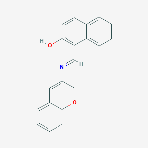 molecular formula C20H15NO2 B14199384 1-{[(2H-1-Benzopyran-3-yl)amino]methylidene}naphthalen-2(1H)-one CAS No. 878996-43-1