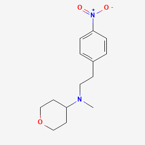 molecular formula C14H20N2O3 B14199391 N-Methyl-N-[2-(4-nitrophenyl)ethyl]oxan-4-amine CAS No. 874888-70-7