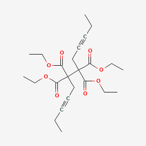 molecular formula C24H34O8 B14199393 Tetraethyl dodeca-3,9-diyne-6,6,7,7-tetracarboxylate CAS No. 864846-99-1