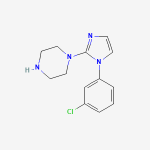 molecular formula C13H15ClN4 B1419943 1-[1-(3-氯苯基)咪唑-2-基]哌嗪 CAS No. 1019115-41-3