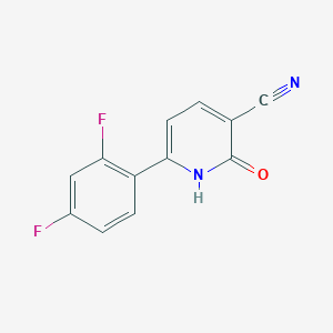 molecular formula C12H6F2N2O B1419945 6-(2,4-difluorophenyl)-2-oxo-1H-pyridine-3-carbonitrile CAS No. 1204296-69-4