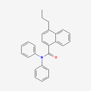 molecular formula C26H23NO B14199463 N,N-Diphenyl-4-propylnaphthalene-1-carboxamide CAS No. 853748-03-5