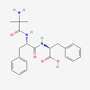 molecular formula C22H27N3O4 B14199472 2-Methylalanyl-L-phenylalanyl-L-phenylalanine CAS No. 832078-35-0