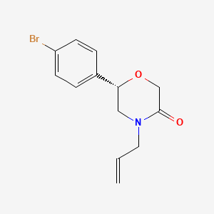 molecular formula C13H14BrNO2 B14199491 (6S)-6-(4-Bromophenyl)-4-(prop-2-en-1-yl)morpholin-3-one CAS No. 920798-40-9