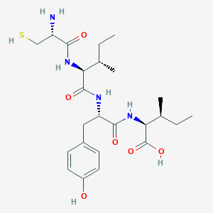 molecular formula C24H38N4O6S B14199561 L-Cysteinyl-L-isoleucyl-L-tyrosyl-L-isoleucine CAS No. 918529-01-8