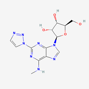 N-Methyl-2-(1H-1,2,3-triazol-1-yl)adenosine