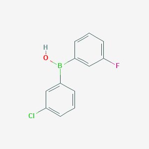 (3-Chlorophenyl)(3-fluorophenyl)borinic acid