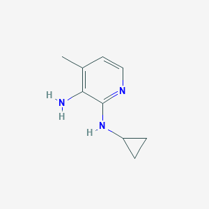 molecular formula C9H13N3 B141996 N2-环丙基-4-甲基-2,3-吡啶二胺 CAS No. 284686-18-6