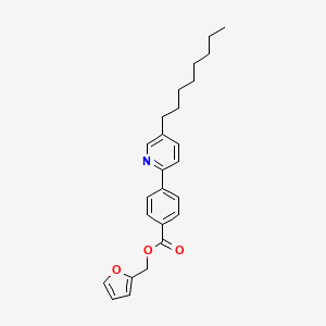 (Furan-2-yl)methyl 4-(5-octylpyridin-2-yl)benzoate