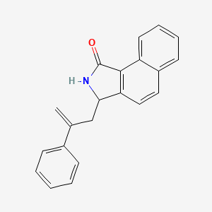 3-(2-Phenylprop-2-en-1-yl)-2,3-dihydro-1H-benzo[e]isoindol-1-one