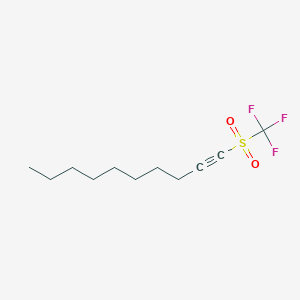 1-(Trifluoromethanesulfonyl)dec-1-yne