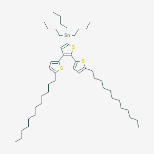 molecular formula C48H82S3Sn B14199656 [4,5-Bis(5-dodecylthiophen-2-yl)thiophen-2-yl]-tributylstannane CAS No. 918401-58-8