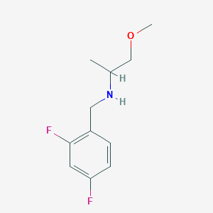 molecular formula C11H15F2NO B1419966 [(2,4-二氟苯基)甲基](1-甲氧基丙烷-2-基)胺 CAS No. 1019530-46-1