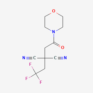 [2-(Morpholin-4-yl)-2-oxoethyl](2,2,2-trifluoroethyl)propanedinitrile