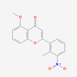 5-Methoxy-2-(2-methyl-3-nitrophenyl)-4H-1-benzopyran-4-one