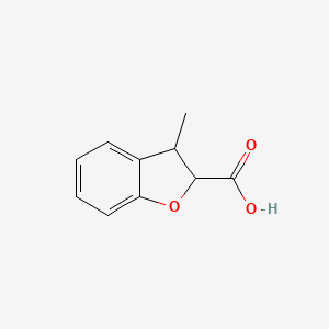 molecular formula C10H10O3 B1419968 3-甲基-2,3-二氢苯并呋喃-2-羧酸 CAS No. 230293-43-3
