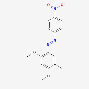 (E)-1-(2,4-Dimethoxy-5-methylphenyl)-2-(4-nitrophenyl)diazene