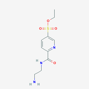 Ethyl 6-[(2-aminoethyl)carbamoyl]pyridine-3-sulfonate