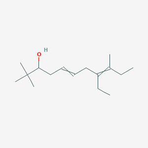 molecular formula C16H30O B14199726 8-Ethyl-2,2,9-trimethylundeca-5,8-dien-3-ol CAS No. 835596-27-5