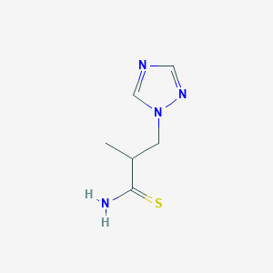 molecular formula C6H10N4S B1419973 2-甲基-3-(1H-1,2,4-三唑-1-基)丙硫酰胺 CAS No. 1094692-47-3