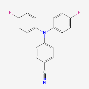 molecular formula C19H12F2N2 B14199748 4-[Bis(4-fluorophenyl)amino]benzonitrile CAS No. 922495-39-4