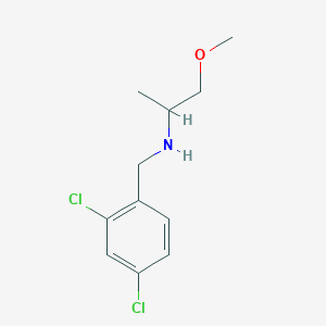 B1419975 [(2,4-Dichlorophenyl)methyl](1-methoxypropan-2-yl)amine CAS No. 1019628-43-3