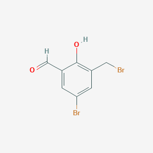 5-Bromo-3-(bromomethyl)-2-hydroxybenzaldehyde