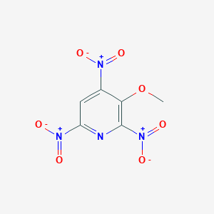 molecular formula C6H4N4O7 B14199818 3-Methoxy-2,4,6-trinitropyridine CAS No. 920502-93-8