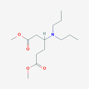 Dimethyl 3-(dipropylamino)hexanedioate