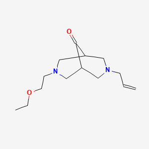 3-(2-Ethoxyethyl)-7-(prop-2-EN-1-YL)-3,7-diazabicyclo[3.3.1]nonan-9-one