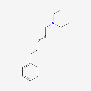 molecular formula C15H23N B14199850 N,N-Diethyl-5-phenylpent-2-en-1-amine CAS No. 909803-63-0