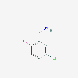 molecular formula C8H9ClFN B1419986 N-(5-氯-2-氟苄基)-N-甲胺 CAS No. 1152846-18-8