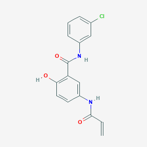 5-(Acryloylamino)-N-(3-chlorophenyl)-2-hydroxybenzamide