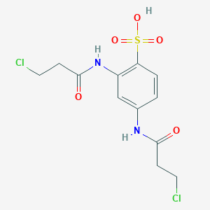 Benzenesulfonic acid, 2,4-bis[(3-chloro-1-oxopropyl)amino]-