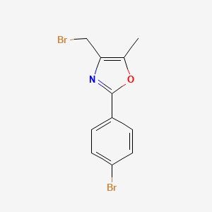 Oxazole, 4-(bromomethyl)-2-(4-bromophenyl)-5-methyl-