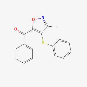 [3-Methyl-4-(phenylsulfanyl)-1,2-oxazol-5-yl](phenyl)methanone