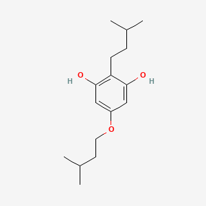 5-(3-Methylbutoxy)-2-(3-methylbutyl)benzene-1,3-diol