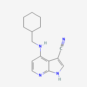 4-[(Cyclohexylmethyl)amino]-1H-pyrrolo[2,3-b]pyridine-3-carbonitrile